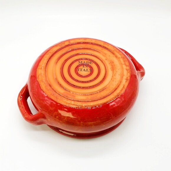 De Silva TERRE D'UMBRIA Terracotta Casserole Baking Pot with Lid in Rustic Red - Picture 7 of 7